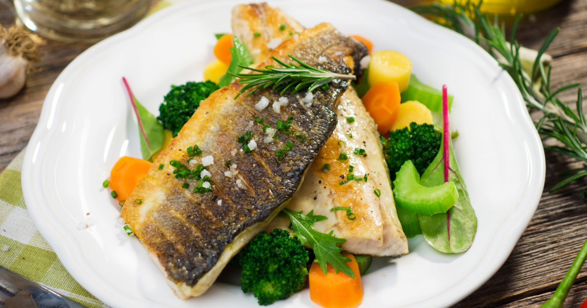 Cumin-Crusted Sea Bass