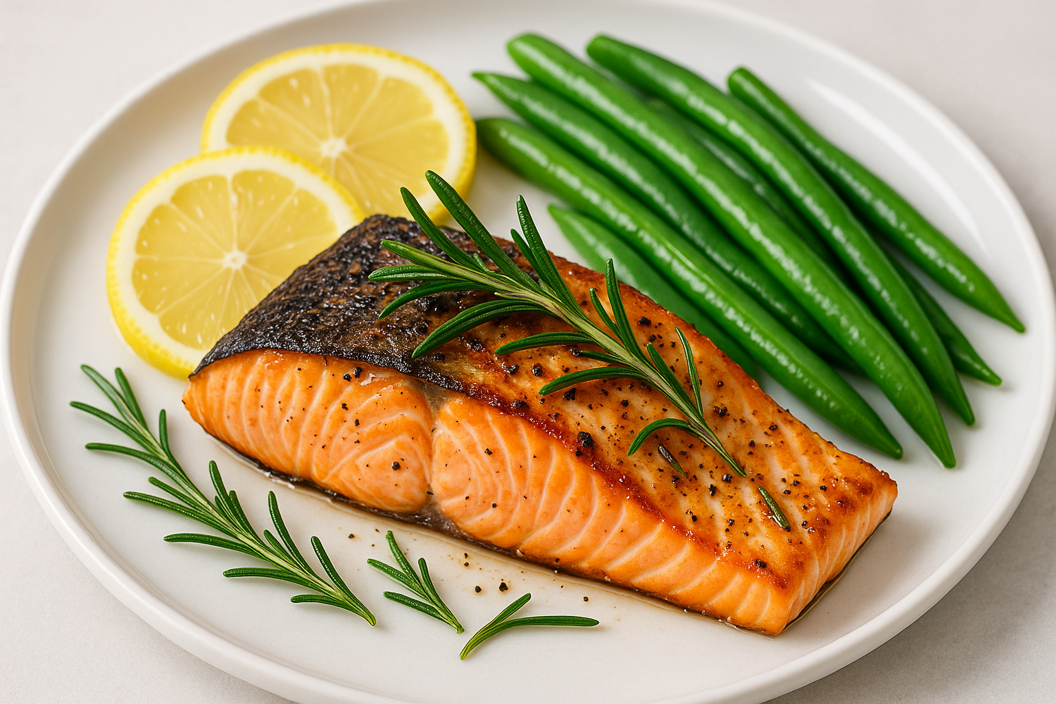 Grilled salmon - protein-rich diabetic meal